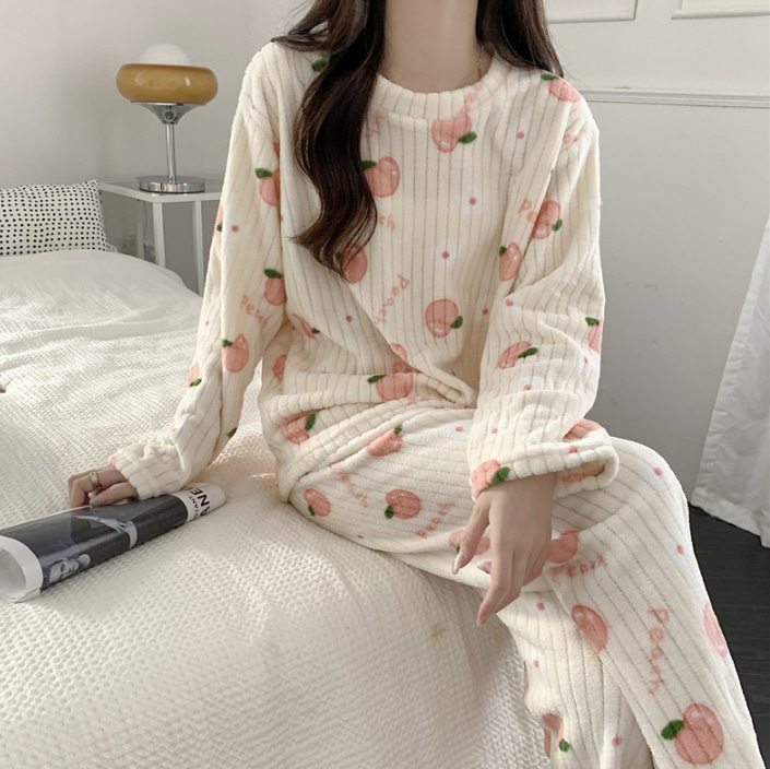 당일배송 인블럼set 편하고 따뜻한 수면 잠옷 홈웨어 파자마 세트 3color